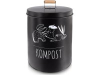 Kompostér kuchyňský plechový 8l s filtrem black